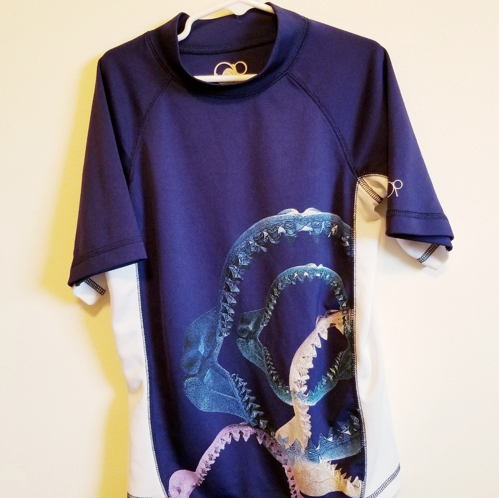 Boys size M Ocean Pacific Swim shirt